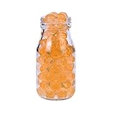 Wasserperlen 50 g Gel-Kugeln, zum Befüllen von Vasen, für schwimmende Perlen, Herstellung von schwimmenden Kerzen, Vasenfüllung und Dekoration, 2,5 – 3 mm, Orange