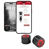 Ridelink RDKS Sensoren - Präzises Reifentemperatur- und Reifendruckkontrollsystem Motorrad, 2 x TPMS Reifendrucksensor 3,5' Ventil, Bluetooth 5.0, Navigation, Tracking, Routenplanung, Made in Germany