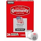Community Coffee American Classic Kaffeepads, 24 Stück, mittelgeröstet, kompatibel mit Keurig 2.0 K-Cup Brauern, 24 Stück (1 Stück)