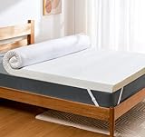 PERLECARE Topper 140x200cm - Viskoelastischen Matratzentopper 7,5 cm Höhe, H3&H2 Härtegrade Matratzenauflage mit Bambus Bezug, Öko-TEX® Zertifiziert Gel Schaum Topper für Boxspringbett und Schlafsofa
