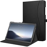 Fintie Hülle für Samsung Galaxy Tab A9 Plus 11 Zoll 2023, Multi-Winkel Folio Schutzhülle Dokumentenfach und Auto Schlaf/Wach Funktion für Tablet A9+ SM-X210/X216/X218, Schwarz