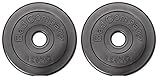Bad Company Hantelscheiben 30/31 mm Kunststoff 2 x 1,25 kg I Gewicht 1,25kg Paarweise I Gewichte für Langhantel und Kurzhantel