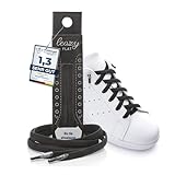leazy flat Schnürsenkel, Schwarz, L: Bis 6 Ösen pro Seite, 1 Paar