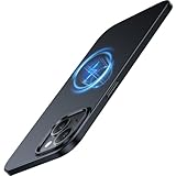 TORRAS Dr. Ultra Dünn 2024 Neu für iPhone 15 Hülle für MagSafe [TOP Magnetkraft] Samtiger Griff & Elegantes Aussehen Handyhülle iPhone 15 Case Extrem Stoßfest Kratzfest Hülle iPhone 15 Schwarz