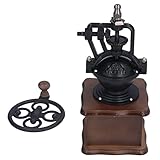 Manuelle Kaffeemühle, Tragbare Handmühle Im Retro-Stil mit Einstellbarer Feinheit, Arbeitssparendes Mahlen für das Heimbüro