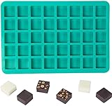 Webake Schokoladenform Silikon Quadratisch Backform Pralinenform 40er Silikonform Seifenform für Schokolade, Süßigkeiten, Eiswürfel, Gummis, Gelee, Pralinen, Karamell