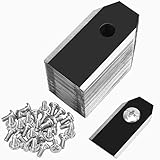 Titan Messer Klingen Set, 30 Stück Universal Mähroboter Ersatzmesser Ersatzklingen + 30 Schrauben für alle Husqvarna Automower Gardena Mähroboter, Rasenroboter Messerset (3g - 0,75mm), in Schwarz