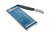 Dahle 502 Papierschneider (DIN A4, für Papier, Etiketten, Fotos, 8 Blatt Schneidleistung) Blau