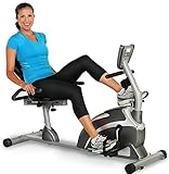 Exerpeutic 900XL Recumbent Bike/Liege-Heimtrainer mit Magnetbremse, Pulsmessung, extra hohem maximalen Benutzergewicht von 136kg und geeignet für grosse Personen von bis zu 2,01m