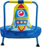 CZCPARY Kindertrampolin, Mini Kindertrampolin mit Sicherheitsgeländer, Innen- und Außentrampolin, 6 Monate-2 Jahre