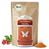 1kg BIO Hagebutten Pulver, zertifizierte Bio Qualität, aus sonnengereiften ganzen Früchten, fein gemahlen (1000g)