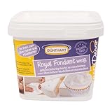 Günthart BackDecor | 1 Stück Royal Fondant | weiß 800 g | eine VKE | palmölfrei | gebrauchsfertig und leicht zu verarbeiten | zum Überziehen und Modellieren