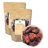 Getrocknete Tomaten mit Salz 1kg (2x500g) von der Grünen Essenz - 100% natürliche Tomaten - mit Meersalz verfeinert - ungeschwefelt - vegan - naturbelassen (1000 Gramm)