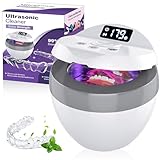 Stim-U-Dent Ultraschallreinigungsgerät, ultraschallreiniger für Zahnschiene, Aligner, Zahnprothesen und Schmuck, 45kHz UV Dental Pod für alle Zahnersatz, 200ml ultrasonic cleaner, retainer cleaner