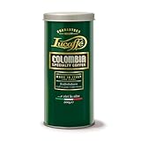 Lucaffé - sortenreine Kaffeebohnendose Colombia Specialty, 500 Gr | Kaffee aus ganzen Bohnen zum Mahlen für Espresso | Dunkel Röstung | Fruchtiger, weiniger Geschmack | Intensives und kräftiges Aroma