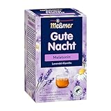 Meßmer Gute Nacht | Melatonin | 16 Teebeutel | Glutenfrei | Laktosefrei | Vegan