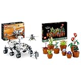 LEGO Technic NASA Mars-Rover Perserverance Weltraum Spielzeug Set mit AR-App & Icons Mini Pflanzen, 9 künstliche Blumen zum Bauen, Botanical Collection Sammel-Set