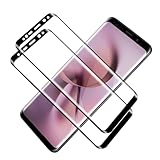 VSEER 2 Stück Schutzfolie für Panzerglas für Samsung Galaxy S8 Plus, 0,33mm 3D Volle Bedeckung Splitterfest S8 Plus Panzer Schutz Glas, HD Klar Wasserdicht Anti-Öl Galaxy S8 Plus Panzerfolie