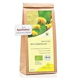 Weltecke Bio-Löwenzahn-Tee lose 250 g | Löwenzahnwurzel & Blätter getrocknet, geschnitten | In Deutschland hergestellt | Würzig-herber Kräuter-Tee I Sanft bittere Note I Organic Dandelion Tea