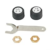 Motorrad-Reifendrucksensor, Motorrad TPMS Bluetooth 5.0 APP-Steuerung Reifendrucksensor mit 2 externen Reifendrucksensoren
