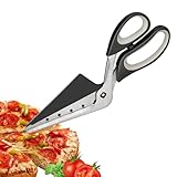 Küchenprofi Pizzaschere, Edelstahl, mit Pizzaheber, zerlegbar, spülmaschinenfest, scharfe Klingen, schneidet Pizza mühelos, auch als Küchenschere