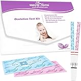 Easy@Home 20 Ovulationstest + 5 Schwangerschaftstest Frühtest: Empfindlich Fruchtbarkeitstest für Frauen 25 mIU/ml - Eisprung Teststreifen Kinderwunsch (20 LH + 5 HCG)