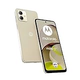 Motorola moto g14 Smartphone (6,5'-FHD+-Display, 50-MP-Kamera, 4/128 GB, 5000 mAh, Android 13) Butter Cream (veganes Kunstleder), inkl. Schutzcover [Exklusiv bei Amazon]
