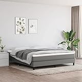 Homgoday Tonnentaschenfederkernmatratze Dunkelgrau 180x200x20 cm Matratze Schlafsofa Matratze Bettmatratze mit Rahmen