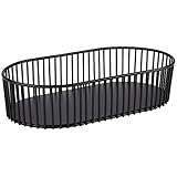 APS Korb -URBAN- 29 x 16 cm, H: 7 cm, oval Metall, schwarz