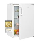 Exquisit Kühlschrank KS516-V-H-010E weiss | Kühlschrank ohne Gefrierfach freistehend 133 L Volumen | Vollraumkühlschrank Türanschlag wechselbar