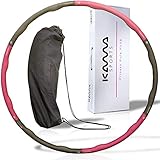 KAMASPORTS Hula Hoop Reifen mit Tasche Stabiler Hullahub zum Abnehmen Fitness Gymnastikreifen für Erwachsene Anfänger Hoola Hoop - Hola Hup 1,2kg