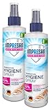 Impresan Hygiene-Spray: Desinfektionsspray für Oberflächen und Textilien - Desinfektions-Pumpspray - 2 x 250ml im praktischen Vorteilspack