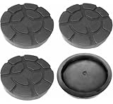 Stranieri Set 4 Stück Puffer D. 125 mm für Hebebühnen mit 2 Säulen kompatibel mit echten Gummis