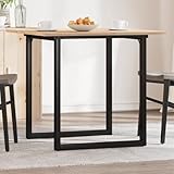 Xichuzi Esstisch O-Gestell 90x90x75cm Massivholz Kiefer und Gusseisen, Dining Table, Esszimmertisch, Küchentisch, Tisch Esszimmer, Küchen Tisch, Kitchen Table, Mehrzwecktisch - 3282674