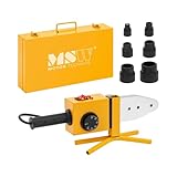 MSW Muffenschweißgerät 1750 W 6 Heizdorne 20-63 mm Temperatur bis 300 °C PE-Schweißgerät PE-Rohr-Schweißgerät PE-Muffenschweißgerät