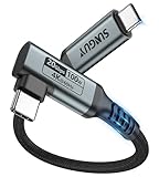 SUNGUY USBC auf USB C Kabel,0.5M 20Gbps Datenkabel,100W USB-C Schnellladekabel, 4K@60Hz Videoübermittlung für iPhone 15 Pro max, Laptop, Handy,Monitor,SSD,USB-C-Geräte