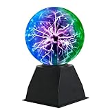 Riserva Plasma Ball 6' Magische Plasmakugel Licht, Magic Sphere Lighting Crystal Lamp Für Party, Dekorationen, Schlafzimmer, Haus (3-Farbige)