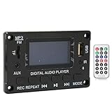 BOTEGRA Auto MP3 Decoder Board, Support Call Alert Multifunktionales Stereo MP3 Dekodierungsboard PCB für Auto