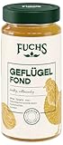 Fuchs Gewürze - Geflügel Fond, optimal für Suppen oder Saucen, Ohne Geschmacksverstärker, Farbstoffe oder Palmfett, Gluten und laktosefrei, 400 ml im wiederverschließbaren Glas