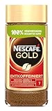NESCAFÉ GOLD Entkoffeiniert, löslicher Bohnenkaffee, Instant-Kaffee aus erlesenen Kaffeebohnen, vollmundig & aromatisch, koffeinfrei, 1er Pack (1 x 200g)