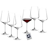 LEONARDO HOME Rotweingläser PUCCINI (6er Set) • Kratzfeste Weingläser (750 ml) • Spülmaschinenfest & Langlebig • Zeitlose Gläser für Rotwein • Modernes Design • Rotwein-Glas Puccini • 069554