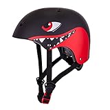 Kinderhelm 2-5 Jahre Jungen und Mädchen, Verstellbar Fahrradhelm Skaterhelm für Kinder, Leicht und Robust Sportartikel, Durchmesser 51-54 cm (Schwarz)…