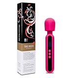 NEU - „THE ROCK XL“ KRÄFTIGER 23,5 cm MAGIC WAND für Frauen JETZT mit DISPLAY - Massagestab ummantelt von hochwertigem PREMIUM SILIKON in lila, pink von „BuyAndFeelGood“