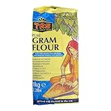 TRS Kichererbsenmehl 1kg - Premium Qualität Besan für Pakoras, Bhajis & glutenfreies Backen, vegan & ballaststoffreich, ideal für indische Gerichte & Snacks (1 KG)