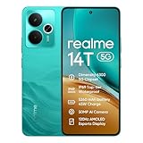 realme 14T Smartphone 5g, 8+256GB,5260 mAh Battery,Dimensity 6300 Chipset, IP69 Top-Tier Waterproof, 50MP Camera,120Hz Eye Protection Display,Surf Green,Amazon Exclusive (No Adapter)