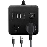 Steckdosen, Steckdosenleiste 8 in 1 Steckdose, 1,8 m Verlängerung mit Adapter, Ladestation für Schlafzimmer, Küche, Büro, Schlafsaal