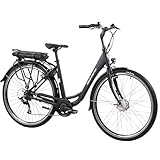 F.lli Schiano E-Moon, E Bike für die Stadt 28 Zoll, 36V 14.5Ah Abnehmbarer Akku, Motor 250W 40Nm, City Ebike für Herren/Damen, Schwarz