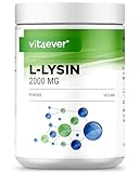 L-Lysin Pulver - 500g Granulat - Gute Löslichkeit - Lysin HCL aus pflanzlicher Fermentation - Vegan - Vit4ever