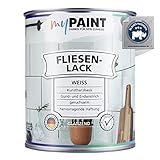 MyPaint Fliesenlack Badezimmer 750 ml - Weiß Glanz - Fliesenfarbe Küche & Fliesenfarbe Badezimmer (Wand- und Bodenfliesen) mit hoher Deckkraft | wasserbeständig, strapazierfähig