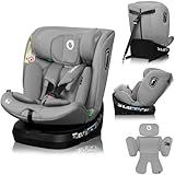 LIONELO BRAVE i-Size 360° drehbarer Autositz für Kinder von 40-150 cm, Einbau vorwärts- und rückwärtsgerichtet, ISOFIX TopTether, Kopfstütze und Rückenlehne verstellbar, Seitenschutz, Standard R129